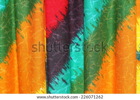 Rainbow clothes background.