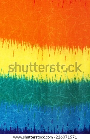 Rainbow clothes background.