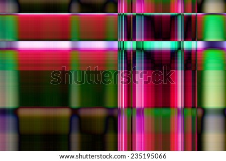 Background from multi-colored neon cage bars,