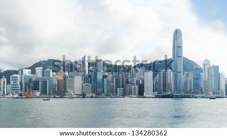 Victoria Harbor Of Hong Kong