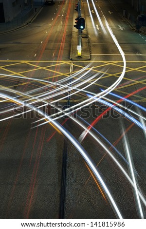 Traffic at night Traffic at night