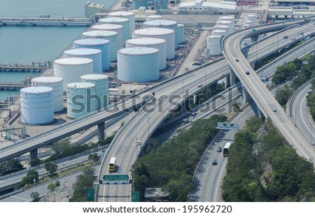 Oil tank and Highway
