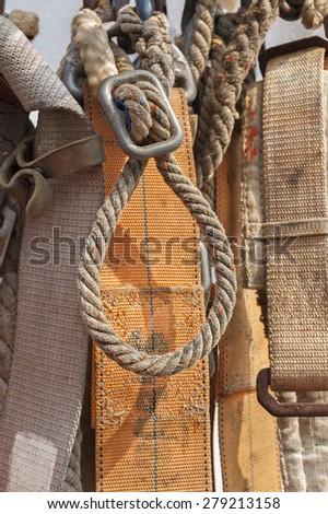 Industrial safety belt and rope