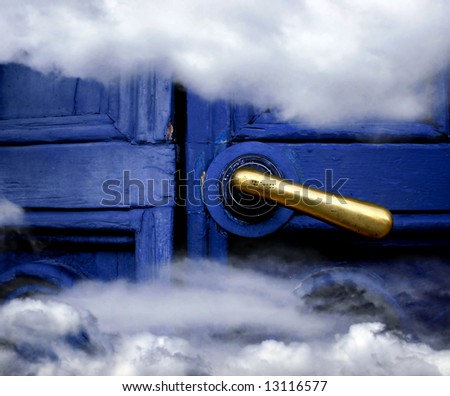Heaven blue door