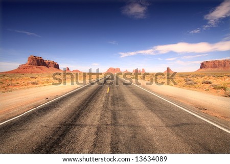 Road to Monument Valley, Arizona