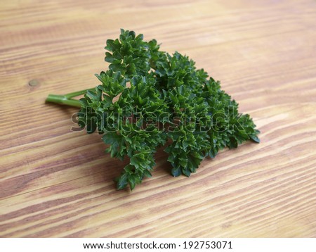 fresh  parsley from the garden