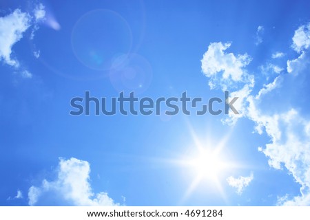 blue sky background. stock photo : lue sky