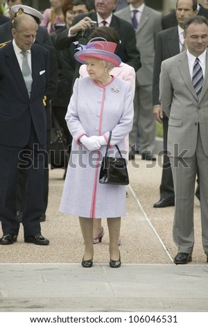 Her Majesty Queen Elizabeth II and the Duke of Edinburgh, Prince Philip and Virginia Governor Timothy M. Kaine arriving at the Virginia State Capitol, Richmond Virginia, May 3, 2007