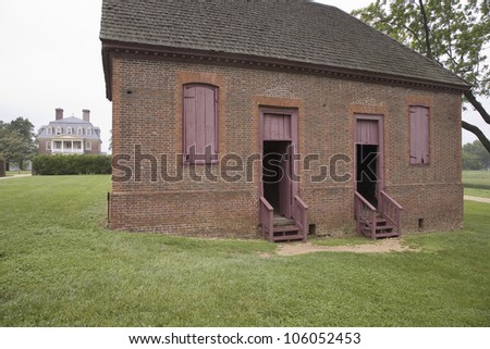 MAY 2007 - Kitchen of Shirley Plantation, Virginia\'s First Plantation founded in 1613, first to use slaves and operated for 12 generations by the Hill-Carter family.