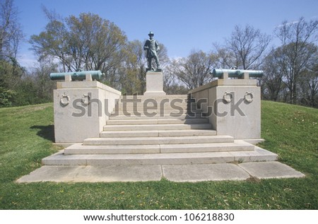 MAY 2004 - Memorial to US Lieutenant Colonel William Freeman Vilas of 1863 at Vicksburg National Military Park, MS