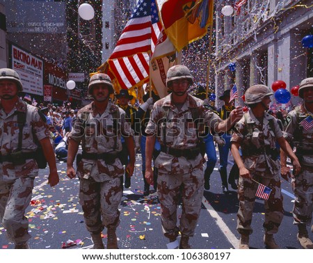 CIRCA 1991 - Desert Storm Victory Military Parade, Washington DC