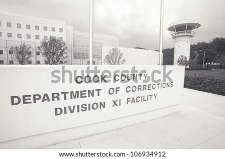 CIRCA 2002 - Entrance to Cook County Department of Corrections, Chicago, Illinois