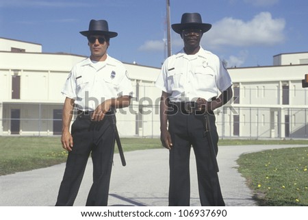 CIRCA 2002 - Prison guards at Dade County Men's Correctional Facility, Florida