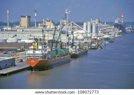 Shipping in the Port of Savannah, Savannah, Georgia