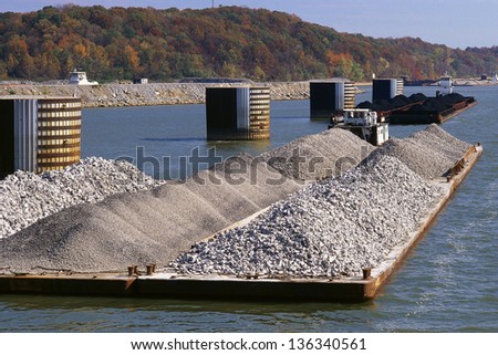 Barge on Tennessee River