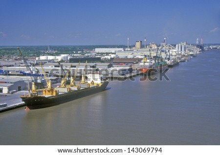 Ships in the Port of Savannah, Savannah, Georgia