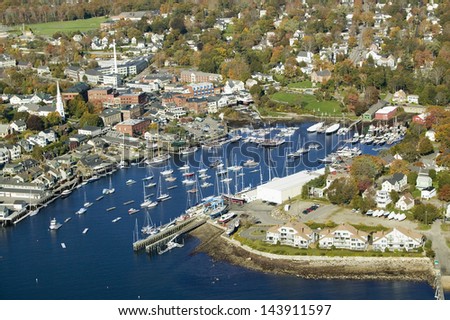Bar Harbor in autumn, Maine