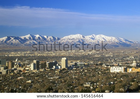 35+ Salt Lake City Skyline Mountains Background