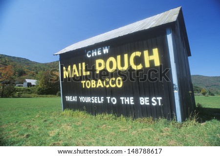 TENN. - CIRCA 1980's: A sign that reads `mail pouch` in Tennessee.