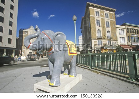 WASHINGTON DC - CIRCA 1990'S: Elephant symbol of the Republican Party on display in Washington DC, USA