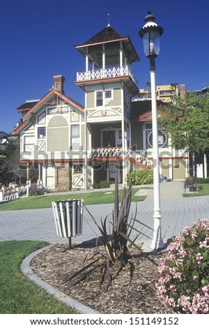 SAN DIEGO, CALIFORNIA - CIRCA 1980\'s: Victorian house in Heritage Square, San Diego, CA