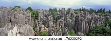 The Stone Forest near Kunming, People\'s Republic of China