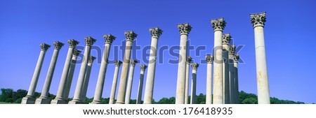 The Capitol Columns of the United States National Arboretum once supported the US Capitol