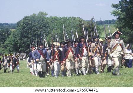 Revolutionary War Reenactment, Freehold, NJ, 218th Anniversary of Battle of Monmouth, Monmouth Battlefield state park