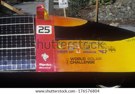 Solar Flair solar powered car, CA