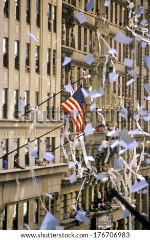 Buildings in Ticker Tape Parade, New York City, New York