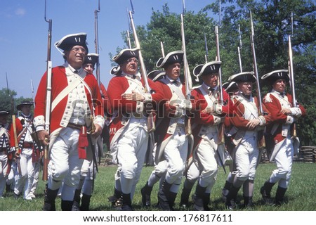 Revolutionary War Reenactment, Freehold, New Jersey, 218th Anniversary of Battle of Monmouth,1782