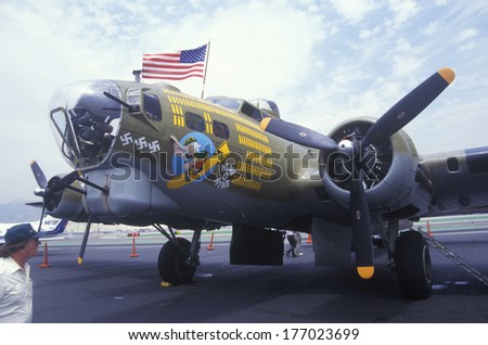 World War II Bomber Plane, Burbank, California
