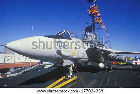 Jet Aircraft on the USS Forrestal Aircraft Carrier, New Orleans, Louisiana