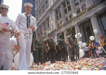 Soldiers and Sailors, Ticker Tape Parade, New York City, New York