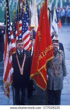 Veteran\'s Day Ceremony, Arlington National Cemetery, Washington, D.C.