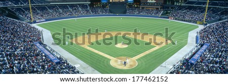 Turner Field at night, World Champion Braves, Atlanta, Georgia