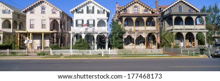 Victorian homes in Cape May, New Jersey