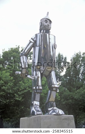 Tin Man Statue at Oz Park, Chicago, Illinois
