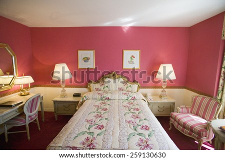 Bedroom in Helmsley Park Lane Hotel in Manhattan, New York City, New York