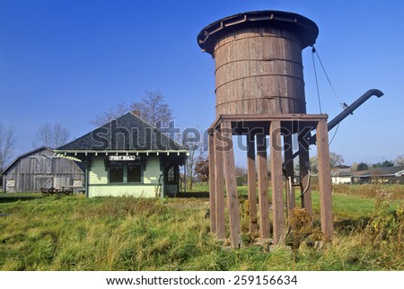 Grain silo in Erie Canal village, Rome, NY