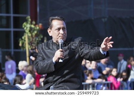 Gil Cedillo, Honorary Chair, 115th Golden Dragon Parade, Chinese New Year, 2014, Year of the Horse, Los Angeles, California, USA, 02.01.2014