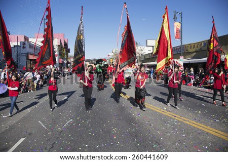 115th Golden Dragon Parade, Chinese New Year, 2014, Year of the Horse, Los Angeles, California, USA, 02.01.2014