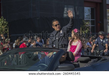 LAPD Blake Chow, 115th Golden Dragon Parade, Chinese New Year, 2014, Year of the Horse, Los Angeles, California, USA, 02.01.2014
