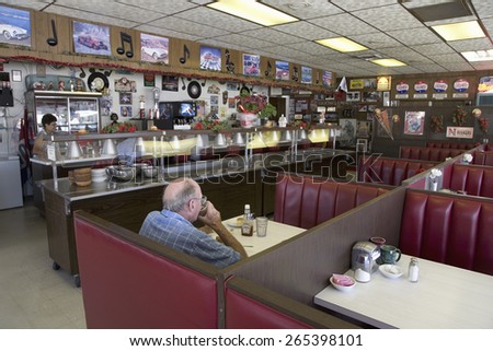 Famous diner, Hokes Cafe on old Lincoln Highway, US 30, Ogallala, Nebraska