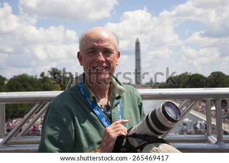Photographer Joseph Sohm at Martin Luther King 50th Anniversary of \