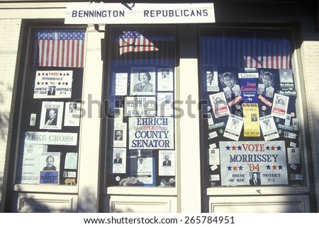 Exterior of Republican Party Office in Bennington, VT