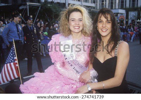 Miss Italia and Former Miss Italia, Columbus Day Parade, New York City, New York