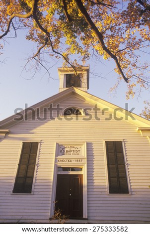A church or meeting house built in 1857 in Hurley New York