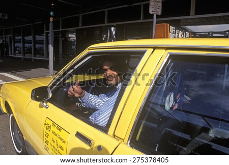 A Pakistani taxi driver in New York City