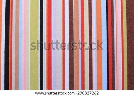 Pattern of fabric in a straight line